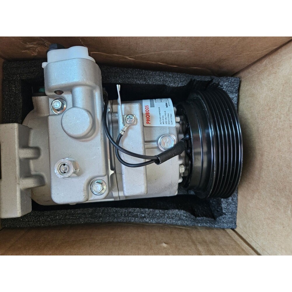 New PHOBOOS A/C compressor with Clutch Compatible with Hyundai Accent 2012-2014,